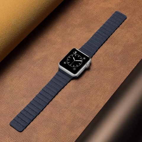 PASEK DO ZEGARKA APPLE WATCH 1/2/3/4/5/6/7/8/9/SE 42/44/45mm CZARNY