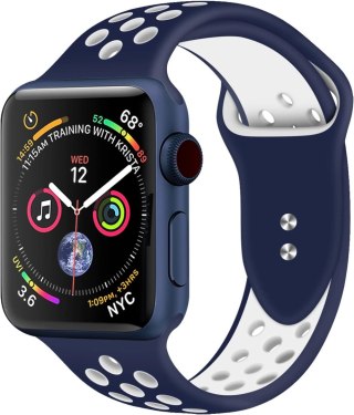 PASEK DO ZEGARKA APPLE WATCH 1/2/3/4/5/6/7/8/9/SE 42/44/45mm NIEBIESKI M/L