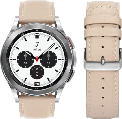 PASEK DO ZEGARKA BEŻOWY SKÓRA NATURALNA UNIWERSALNY 20mm SAMSUNG GARMIN PASEK DO ZEGARKA BEŻOWY SKÓRA NATURALNA UNIWERSALNY 20mm SAMSUNG GARMIN