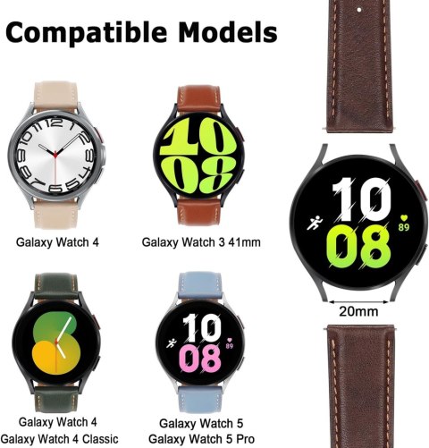 PASEK DO ZEGARKA BEŻOWY SKÓRA NATURALNA UNIWERSALNY 20mm SAMSUNG GARMIN PASEK DO ZEGARKA BEŻOWY SKÓRA NATURALNA UNIWERSALNY 20mm SAMSUNG GARMIN