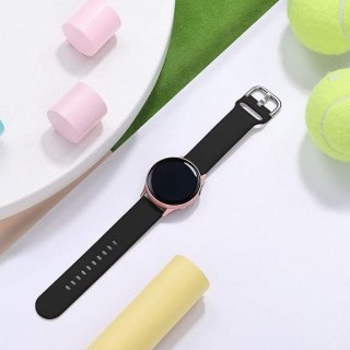PASEK DO ZEGARKA CZARNY SILIKONOWY UNIWERSALNY SAMSUNG HUAWEI 20mm