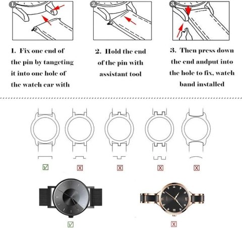 PASEK DO ZEGARKA CZARNY SKÓRA CIELĘCA UNIWERSALNY ZŁOTA KLAMRA 18mm PASEK DO ZEGARKA CZARNY SKÓRA CIELĘCA UNIWERSALNY ZŁOTA KLAMRA 18mm