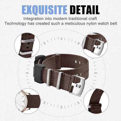 PASEK DO ZEGARKA Casio GShock G-8900 GA-100HP GD-100H BRĄZOWY NYLON PASEK DO ZEGARKA Casio GShock G-8900 GA-100HP GD-100H BRĄZOWY NYLON