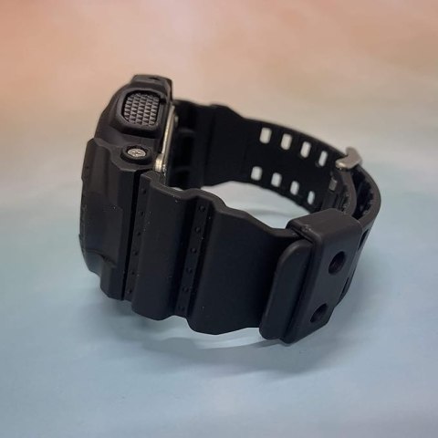 PASEK DO ZEGARKA G-Shock GD120/GA-100/GA-110/GA-100C CZARNY SREBRNA KLAMRA