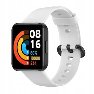 PASEK DO ZEGARKA XIAOMI/REDMI WATCH LITE 2 BIAŁY SILIKONOWY WODOODPORNY