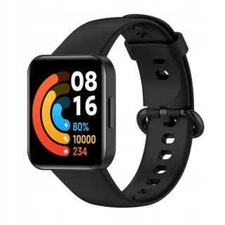 PASEK DO ZEGARKA XIAOMI/REDMI WATCH LITE 2 CZARNY SILIKONOWY WODOODPORNY