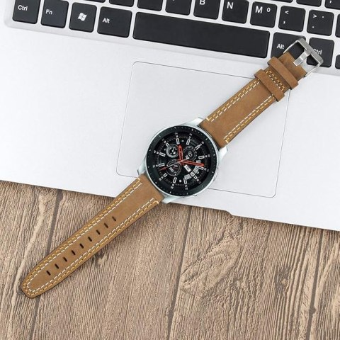 PASEK DO ZEGARKA JASNY BRĄZOWY SKÓRA CIELĘCA UNIWERSALNY ELEGANCKI 22mm PASEK DO ZEGARKA JASNY BRĄZOWY SKÓRA CIELĘCA UNIWERSALNY ELEGANCKI 22mm