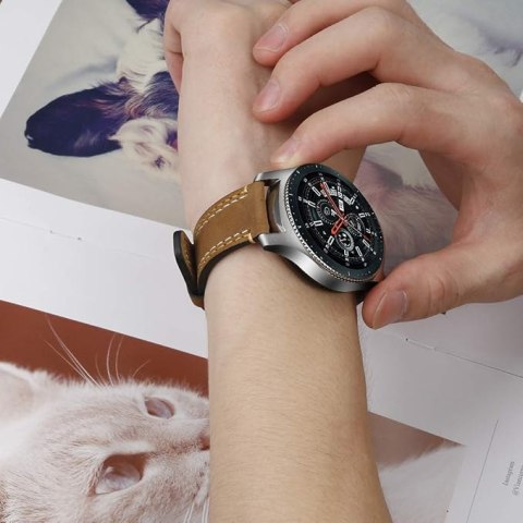 PASEK DO ZEGARKA JASNY BRĄZOWY SKÓRA CIELĘCA UNIWERSALNY ELEGANCKI 22mm PASEK DO ZEGARKA JASNY BRĄZOWY SKÓRA CIELĘCA UNIWERSALNY ELEGANCKI 22mm
