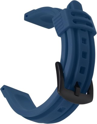 PASEK DO ZEGARKA NIEBIESKI SILIKON UNIWERSALNY WODOODPORNY 22mm
