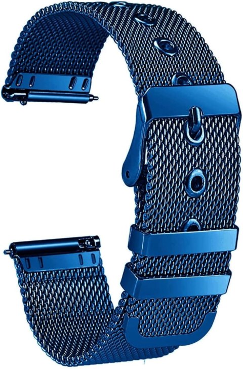 PASEK DO ZEGARKA NIEBIESKI UNIWERSALNY STAL NIERDZEWNA STYLOWY 20mm PASEK DO ZEGARKA NIEBIESKI UNIWERSALNY STAL NIERDZEWNA STYLOWY 20mm