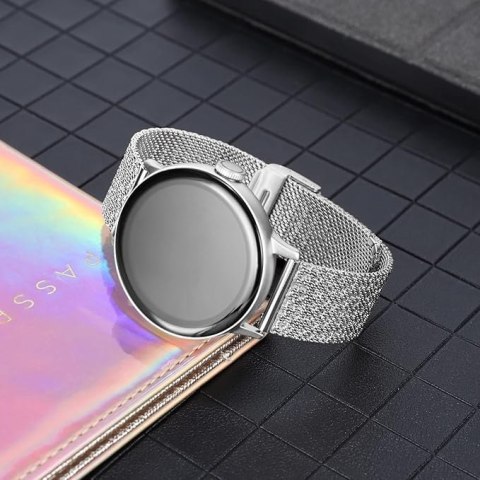 PASEK DO ZEGARKA SREBRNY UNIWERSALNY STAL NIERDZEWNA ELEGANCKI 20mm PASEK DO ZEGARKA SREBRNY UNIWERSALNY STAL NIERDZEWNA ELEGANCKI 20mm
