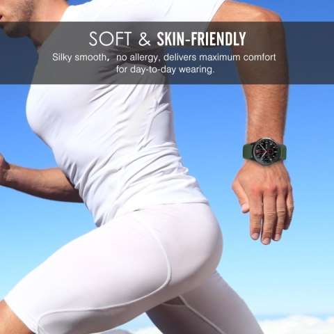 PASEK DO ZEGARKA Samsung Galaxy Watch S3 ZIELONY SILIKONOWY WODOODPORNY