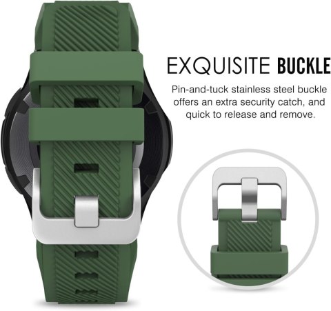 PASEK DO ZEGARKA Samsung Galaxy Watch S3 ZIELONY SILIKONOWY WODOODPORNY