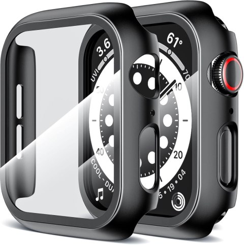 2X ETUI APPLE IWATCH SERII 6/5/4/SE 40MM CZARNA RAMKA OCHRONA EKRANU 2X ETUI APPLE IWATCH SERII 6/5/4/SE 40MM CZARNA RAMKA OCHRONA EKRANU