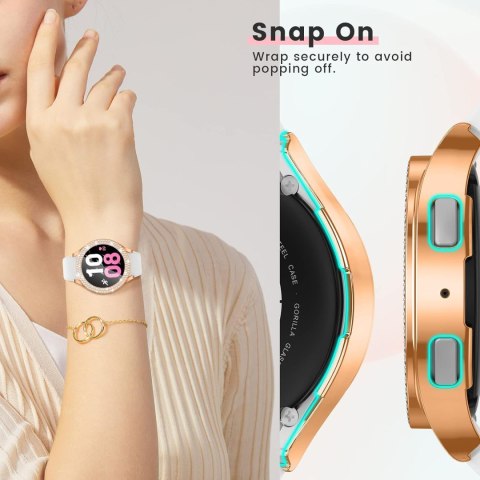 2x ETUI SAMSUNG GALAXY WATCH 5/4 40mm SRERBNE I ZŁOTE BŁYSZCZĄCE 2x SZKŁO 2x ETUI SAMSUNG GALAXY WATCH 5/4 40mm SRERBNE I ZŁOTE BŁYSZCZĄCE 2x SZKŁO