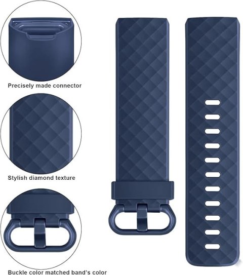 2x PASEK DO Fitbit Charge 3/4 CZARNY SZARY TPU WODOODPORNY OPASKA S 2x PASEK DO Fitbit Charge 3/4 CZARNY SZARY TPU WODOODPORNY OPASKA S