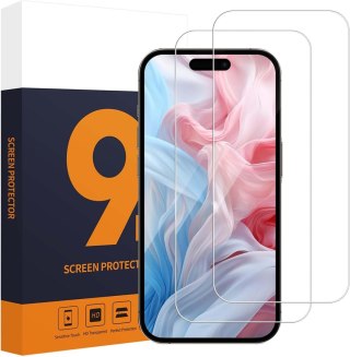 2X SZKŁO HARTOWANE APPLE IPHONE 15 PRO WYSOKA OCHRONA ŁATWY MONTAŻ SOLIDNE