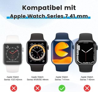4x FOLIA OCHRONNA APPLE WATCH SERII 7 41MM WYSOKA OCHRONA WYTRZYMAŁE