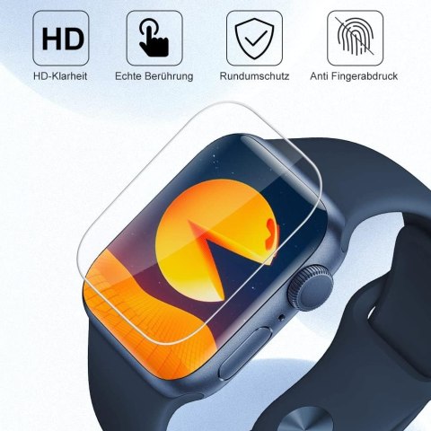 4x FOLIA OCHRONNA APPLE WATCH SERII 7 41MM WYSOKA OCHRONA WYTRZYMAŁE 4x FOLIA OCHRONNA APPLE WATCH SERII 7 41MM WYSOKA OCHRONA WYTRZYMAŁE