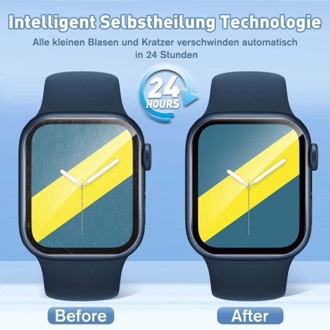 4x FOLIA OCHRONNA APPLE WATCH SERII 7 / 8 41MM WYSOKA OCHRONA WYTRZYMAŁA 4x FOLIA OCHRONNA APPLE WATCH SERII 7 / 8 41MM WYSOKA OCHRONA WYTRZYMAŁA