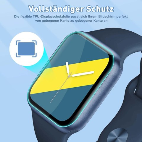 4x FOLIA OCHRONNA APPLE WATCH SERII 7 / 8 41MM WYSOKA OCHRONA WYTRZYMAŁA 4x FOLIA OCHRONNA APPLE WATCH SERII 7 / 8 41MM WYSOKA OCHRONA WYTRZYMAŁA