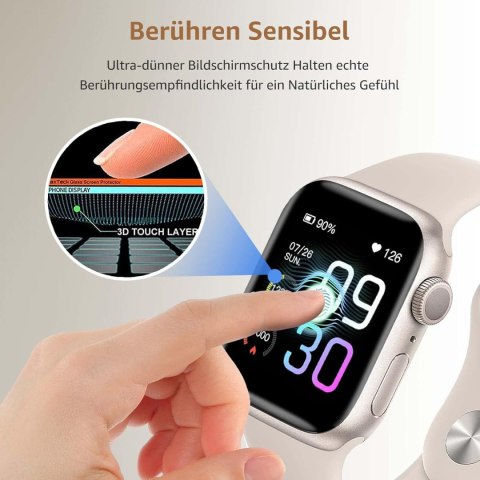 4x FOLIA OCHRONNA APPLE WATCH SERII 8 / 7 45MM WYSOKA OCHRONA WYTRZYMAŁA 4x FOLIA OCHRONNA APPLE WATCH SERII 8 / 7 45MM WYSOKA OCHRONA WYTRZYMAŁA