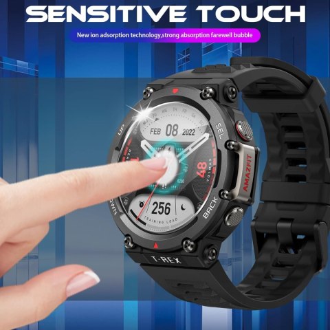 4x SZKŁO HARTOWANE AMAZFIT T-REX 2 WYSOKA OCHRONA WYTRZYMAŁE SOLIDNE