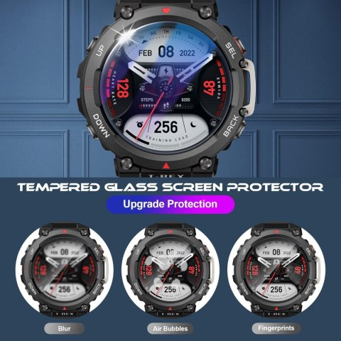 4x SZKŁO HARTOWANE AMAZFIT T-REX 2 WYSOKA OCHRONA WYTRZYMAŁE SOLIDNE