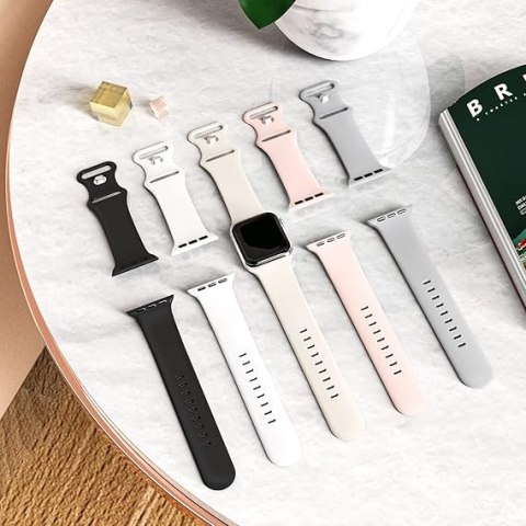 5x PASEK DO ZEGARKA APPLE WATCH 1/2/3/4/5/6/7/8/9/SE 38/40/41mm MIX SILIKON 5x PASEK DO ZEGARKA APPLE WATCH 1/2/3/4/5/6/7/8/9/SE 38/40/41mm MIX SILIKON