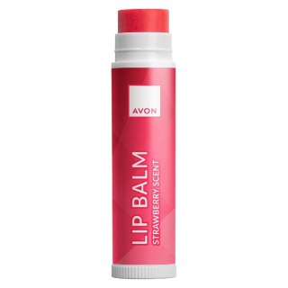 AVON BALSAM DO UST STRAWBERRY SCENT ODŻYWCZY NAWILŻAJĄCY SPF 15 4g