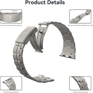 BRANSOLETA DO ZEGARKA APPLE WATCH ULTRA/ULTRA 2 44/45/46/49mm CZARNA