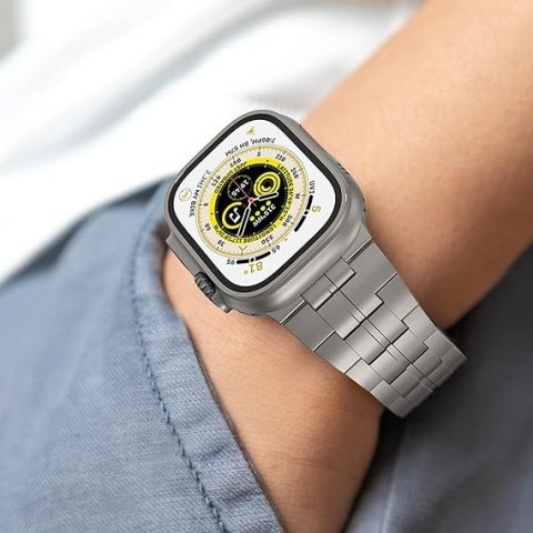 BRANSOLETA DO ZEGARKA APPLE WATCH ULTRA/ULTRA 2 44/45/46/49mm SREBRNA BRANSOLETA DO ZEGARKA APPLE WATCH ULTRA/ULTRA 2 44/45/46/49mm SREBRNA