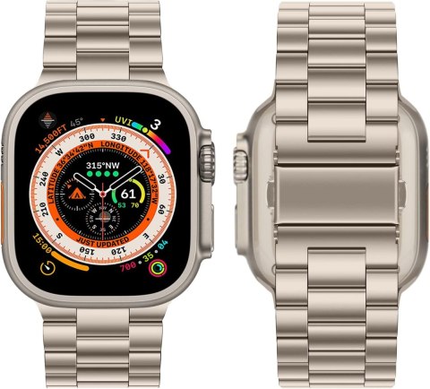 BRANSOLETA DO ZEGARKA APPLE WATCH ULTRA/ULTRA 2 49mm SREBRNA +ETUI