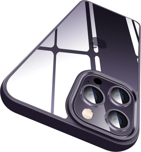 ETUI APPLE IPHONE 14 PRO PRZEZROCZYSTE FIOLETOWA RAMKA PLECKI OCHRONNE ETUI APPLE IPHONE 14 PRO PRZEZROCZYSTE FIOLETOWA RAMKA PLECKI OCHRONNE