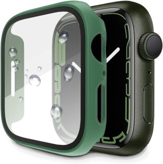 ETUI APPLE IWATCH SERII 7 41MM RAMKA BUTELKOWA ZIELEŃ OCHRONA EKRANU