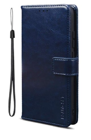 ETUI ASUS ROG PHONE 5 CIEMNE GRANATOWE IMITACJA SKÓRY ZAMYKANE Z KLAPKĄ
