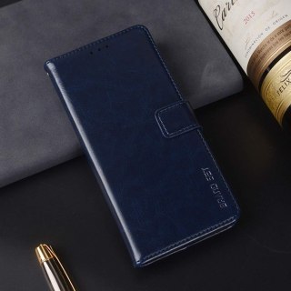 ETUI ASUS ROG PHONE 5 CIEMNE GRANATOWE IMITACJA SKÓRY ZAMYKANE Z KLAPKĄ