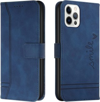 ETUI GOOGLE PIXEL 4 XL CIEMNE GRANATOWE ZAMYKA Z KLAPKĄ IMITACJA SKÓRY