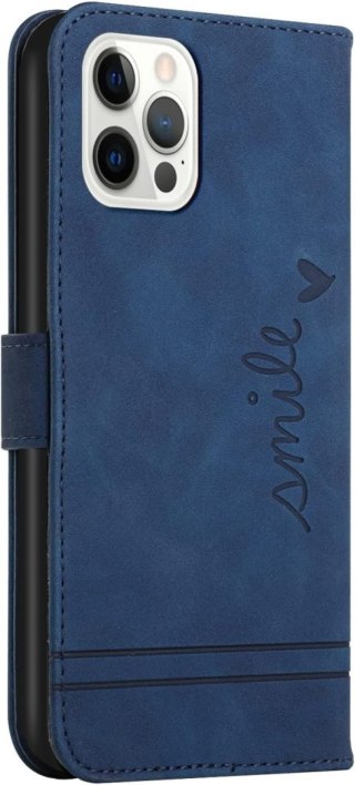 ETUI GOOGLE PIXEL 4 XL CIEMNE GRANATOWE ZAMYKA Z KLAPKĄ IMITACJA SKÓRY