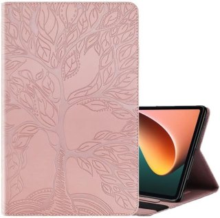 ETUI XIAOMI PAD 5/ PAD 5 PRO RÓŻOWE DRZEWO WZÓR ZAMYKANE Z KLAPKĄ OCHRONNE