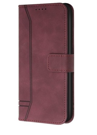 ETUI XIAOMI REDMI NOTE 9 4G / 9T FIOLETOWE CIEMNE ZAMYKANE Z KLAPKĄ SOLIDNE