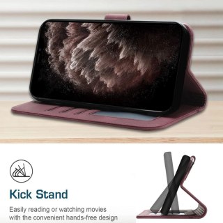 ETUI XIAOMI REDMI NOTE 9 4G / 9T FIOLETOWE CIEMNE ZAMYKANE Z KLAPKĄ SOLIDNE