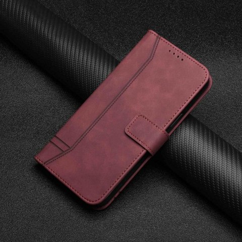 ETUI XIAOMI REDMI NOTE 9 4G / 9T FIOLETOWE CIEMNE ZAMYKANE Z KLAPKĄ SOLIDNE