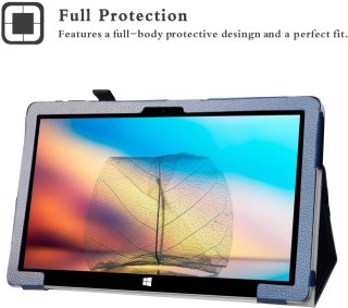 ETUI JUMPER EZPAD 6 PRO CIEMNE GRANATOWE ZAMYKANE Z KLAPKĄ WYSOKA OCHRONA