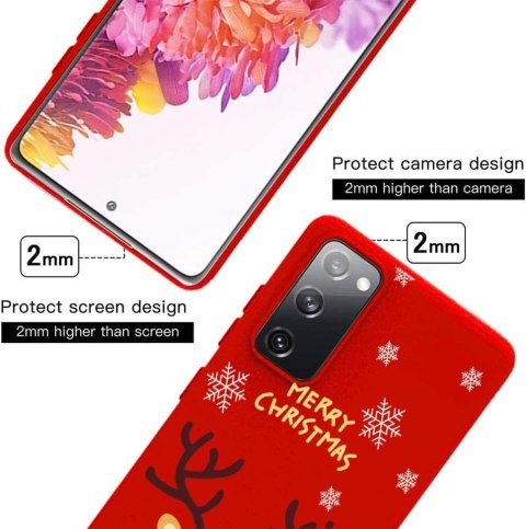 ETUI SAMSUNG GALAXY S21+ CZERWONE ŚWIĄTECZNE RENIFER +2x SZKŁO HARTOWANE ETUI SAMSUNG GALAXY S21+ CZERWONE ŚWIĄTECZNE RENIFER +2x SZKŁO HARTOWANE