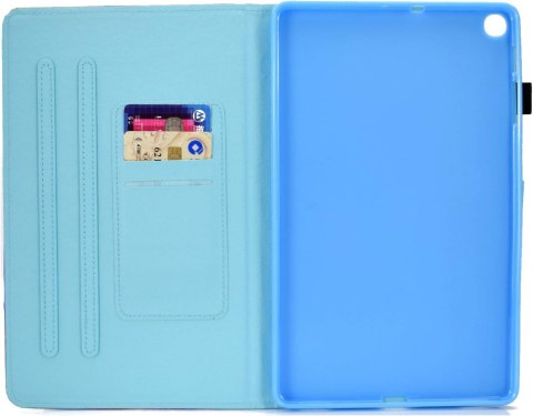 ETUI SAMSUNG GALAXY TAB A7 JASNE KOTEK SŁODKIE UROCZE ZAMYKANE Z KLAPKĄ