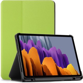 ETUI SAMSUNG GALAXY TAB S7 ZIELONE ZAMYKANE Z KLAPKĄ OCHRONNE WYTRZYMAŁE