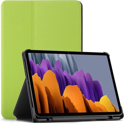 ETUI SAMSUNG GALAXY TAB S7 ZIELONE ZAMYKANE Z KLAPKĄ OCHRONNE WYTRZYMAŁE