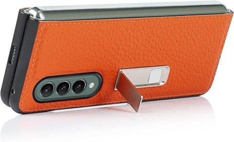 ETUI SAMSUNG GALAXY Z FOLD 3 POMARAŃCZOWE IMITACJA SKÓRY OCHRONNE PODSTAWKA ETUI SAMSUNG GALAXY Z FOLD 3 POMARAŃCZOWE IMITACJA SKÓRY OCHRONNE PODSTAWKA