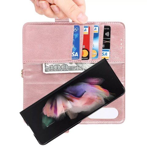 ETUI SAMSUNG GALAXY Z FOLD 3 RÓŻOWE ZAMYKANE Z KLAPKĄ MIEJSCE NA KARTY ETUI SAMSUNG GALAXY Z FOLD 3 RÓŻOWE ZAMYKANE Z KLAPKĄ MIEJSCE NA KARTY